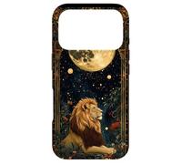 Leo Zodiac Sign Art Deco Celestial Astrology Moon Lion Case for iPhone 17 Pro