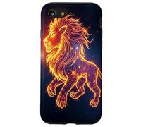 Leo Zodiac Sign Cosmic Fire Lion Galaxy Case for iPhone SE (2020) / 7/8