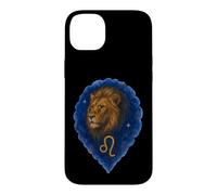 Leo Zodiac Watercolor Lion Portrait Case for iPhone 14 Plus