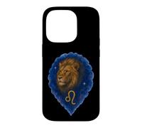 Leo Zodiac Watercolor Lion Portrait Case for iPhone 14 Pro