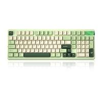 LEOBOG A98 - 96% Mechanical Keyboard Wireless Tri-Mode BT5.0/2.4GHz/USB-C, Creamy Keyboard with Number Pad, Gasket Structure Hot Swappable, RGB Backlit Green Gaming Keyboard with Knob for PC/Mac/Win