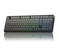 LEOBOG A98 Wireless Mechanical Keyboard, Tri-Mode BT5.0/2.4GHz/USB-C, Creamy Keyboard with Number Pad, Gasket Structure Hot Swappable, PBT Keycaps, RGB Backlit Black Gaming Keyboard with Knob for PC