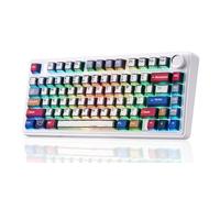 LEOBOG Aula F75 Wireless Mechanical Keyboard,creamy Keyboard with RGB Backlit Hot Swappable, 81 Keys 75 Layout Gaming Keyboard, Bluetooth/2.4ghz/type-C, Creamy Sounding - Reaper Switches