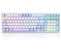 LEOBOG HI98 Mechanical Keyboard, Wired Creamy Gaming Keyboard with Ergonomic Gasket Structure, Hot-Swap Custom RGB Keyboards for Win/Mac/Android/Gamer - Purple, Star Vector Switch