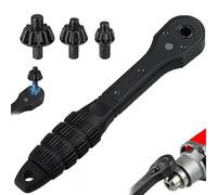 Leocfy 3 Models 2-in-1 Drill Chuck Ratchet Wrench, Drill Press Chuck Key - Universal Replacement Tool for Electric Drills & Power Tools with Extended Arm for Added Torque (All Size)