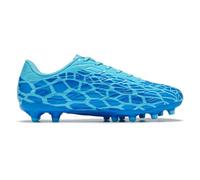 LEOCI Mens Football Boots Trainers Womens Rugby Shoes Artificial Firm Ground Outdoor Comfort Soccer Cleats Blue Light Blue