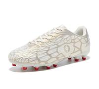 LEOCI Mens Football Boots Trainers Womens Rugby Shoes Artificial Firm Ground Outdoor Comfort Soccer Cleats
