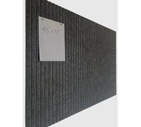 Leoergy Large Cork Boards for Walls Alternative - 12 Pack Felt Wall Tiles, Slat Wall Panel, Felt Bulletin Board, Pinboard 48 x 36 for Office Home Decor - Dark Grey