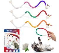 Leoezx™ Sisal Rope Cat Toys (3PCS), Cat Chew Teeth Toys, Interactive Cat Teething Toys, Cat Tooth Cleaning, Cat Bell Toys