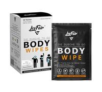Leofair Body Wipes Disposable Face Cloths XXL - Wet Washcloths for Travel, Camping, Festival & On the Go - 10 Large Wet Wipes Individually Packed for Face and Body