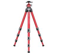 Leofoto LA-284C+LH-30 Athena Special Edition Red Tripod Set Sea Tripod/Waterproof/Dust-Proof/Anti-Corrosion and a Set of Titanium Foot Spike (LA-284C+LH-30 Special Edition Red)