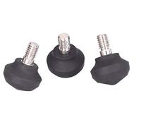 Leofoto LF-25 Set of 3 41mm Diameter Universal 3/8" Rubber Tripod Feet Stainless Steel Connectors Non-Slip Replacement for LS-364C LM-363C LN-364C