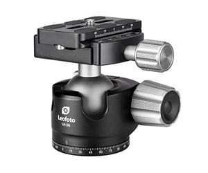 Leofoto - LH-36 Ball Head with QP-70N Quick Release Plate - 360 degrees Rotatable - Universal 3/8" Tripod Screw - LH-36+QP-70N