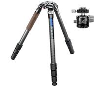 Leofoto LN-364C + LH-55 Low Profile Ball Head Systematic 75mm Bowl Tripod Legs Carbon Fiber CF Arca/RRS Compatible