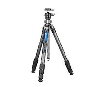 Leofoto LQ-324C+LH-40 Modular Carbon Fiber Tripod W Quick Swap Center Column/Apex Platform & Butterfly Collar Lock CF 4 Section & 40mm Low Profile Ball Head