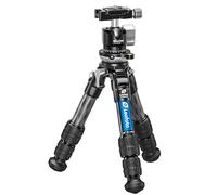 Leofoto LS-223CEXX Tabletop Tripod w/Built-in Leveling Head, Ranger Series, Carbon Fiber, 3 Leg Sections, Lightweight, Ball Head Optional (LS-223CEXX+LH-25)