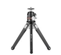 Leofoto MT-02 Tabletop Tripod, Aluminum Mini Tripod, Portable and Compact, 1/4" Tripod Mounting Stud Ball Head Kit (MT-02+MBH-19)