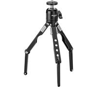 Leofoto MT-03mini Mini Tabletop Tripod Kit with MBH-20 Ball Head, Lightweight Pocket Camera Tripod with Flexible Spider Legs for Smartphone Vlogging, Travel Photography & Video (Pure Black)