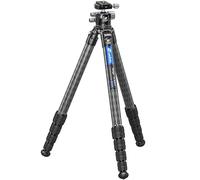 Leofoto Professional Camera Tripod, 63.7" Compact Carbon Fiber Tripod for DSLR Video Camcorder, 5 Leg Sections, 360° Ball Head, Max Load 20KG/44Lb (LS-365CX+LH-40)
