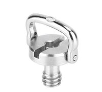 Leofoto Torque Master 1/4" D Ring Comfort Wide Handle SS Screw for Tripod QR Plate Stainless Steel