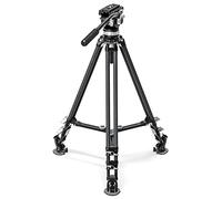 Leofoto - Video tripod - Carbon Tripod For Cameras - Load capacity of 10kg - Extendable Feet - Min. Height of 36,5 cm to a Max. Height of 169 cm - LVC-253C+BV-15