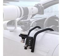 Leofoto WN-03 Car Window Stabilizer for Camera Telephoto Lens with 75mm Bowl Base Leveling Adapter w 3/8" Screw, 80mm Focusing Macro Rail, 10kg/22lbs Max Load Capacity, Vehicle-Mounted Shoot System