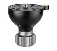 LEOFOTO YB-75SP 75mm Levelling Half Ball Adapter for Bowl Tripod Short Handle Low Profile