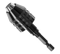 Leogony 1/4 Inch Hex Shank Keyless Drill Chuck Conversion Tool Adapter, 0.3-6.5mm Quick Change Converter for Micro Bit Adapter