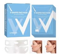 Leogony 10PCS Reducer Double Chin Mask, Hydrating and Anti-aging V Line Lifting Face Mask