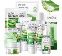Leogony 10PCS Skin Care Sets for Women, Aloe Vera Gift Set for Teenage Girls, Face Skincare for Teen Girl