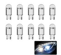 Leogony 10PCS White Led Number Plate Light Bulbs W5W 501 T10 194 168 6500K, Non Polar Design Side Light Bulb, for Car Dome Map Door Courtesy License