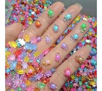 Leogony 300 Pcs Mini Resin Turtles, Luminous Tiny Turtles Animals for DIY Fairytale Garden Micro Landscaping