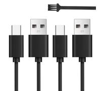 Leogony 3PCS USB to USB C Charger Cable 1.5M for Sony WH-1000XM3 WH-1000XM4 WH-1000XM5 WH-CH720N Bose QC45 700 Beats Wireless Headphone Bluetooth Headset (Black)