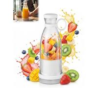 Leogony 400ml Juicer Blender Bottle for Shakes, Smoothie, Fresh Portable Juice Portable Blender Bottle for Home, Office, Outdoors, Travel, Sports