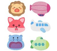 Leogony 6 PCS Baby Sponges for Bath, Natural Soft Bath Sponge for Newborn and Toddler Infan