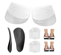 Leogony 6 Pcs Supination Insoles, Overpronation Insoles Arch Support Socks Collapsed Arch Heel Pad for Xo Leg Shapeorthotic Foot Overpronation Women Men (S)