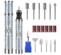 Leogony Electric Nail File for Thick Toe Nails, 4 Speeds Nail Grinder for Thick Toenails Set for Various Nails and Shapes (18 Grinding Heads)