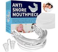 Leogony Mouth Guard Anti Snore, Stop Snoring Devices with Nose Plugs, Mouthpiece for All Mouth Types