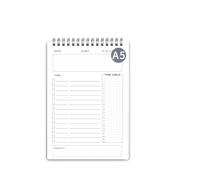 Leogony To Do List Notebook, 80 Sheets Daily Planner Pad for School Personal Organized (14 x 20.4cm)