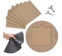 LEOLIO Pottery Wheel Bat System, Upgraded 12” Round Outer Bat Tool Set with 6-Pack 7” Square Inner Bats, Bat Adapter with Portable Inserts for Potters and Clay Artists