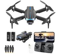 LEOM RC Drone With 2K HD Camera - FPV Live Video, Remote Control Drone with Auto Return, Brushless Motor, RC Foldable Quadcopter, Headless Mode, For Kids Toys Gifts or Beginners