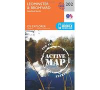 Leominster & Bromyard Map | Weatherproof | Hereford North | Ordnance Survey | OS Explorer Active Map 202 | England | Walks | Hiking | Maps | Adventure