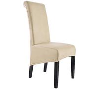 Leomix Dining Chair Covers, Suede Chair Slipcover, Stretch Chair Protector Chair Covers, Removable Washable for Dining Room, Hotel and Banquet,G,2 Pack
