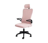 Leomix Ergonomic Office Chair Cover Set, with Headrest Cover, Universal Chair Slipcovers Soft Comfortable Washable, for Office Executive Chair,C
