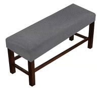 Leomix High Stretch Bench Slipcover, Form Fit, Multiple Protection, Anti Pilling, Grey, 130~150cm