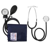 Leomix Manual Blood Pressure Cuff Kit, Professional Aneroid Sphygmomanometer with Carrying Case - Universal Adult Sized Cuff, Blood Pressure Monitor Set with Stethoscope, Black