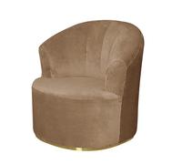 Leomix Round Club Armchair Cover, Velvet Swivel Barrel Chair slipcover, Soft Solid Swivel Accent Chair,Modern Barrel Chair Slipcover, for Living Room,K