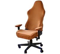 Leomix Velvet Gaming Chair Cover, Stretch Chair Cover with Armrests, Soft Washable Gaming Chair Seat Cover, for Armchair Computer Boss Chair,G