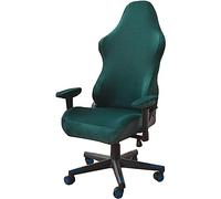 Leomix Velvet Gaming Chair Cover, Stretch Chair Cover with Armrests, Soft Washable Gaming Chair Seat Cover, for Armchair Computer Boss Chair,D