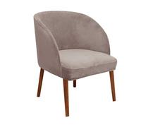 Leomix Velvet Round Back Dining Chair Cover Slipcovers,Mid Century Modern Accent Dining Chair Covers, for Kitchen Living Room, for Home Hotel,I